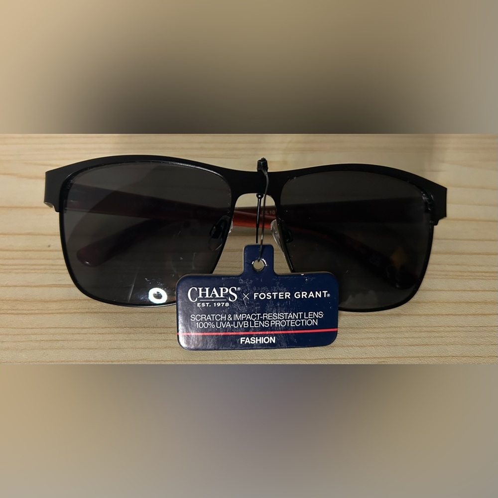 Men's Black Chaps Foster Grant Sunglasses Aviator style